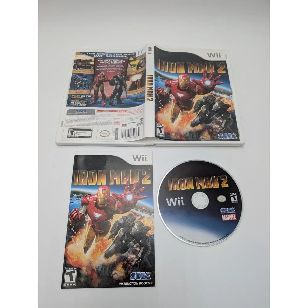 Iron Man 2 Nintendo Wii Complete CIB Tested Clean Copy